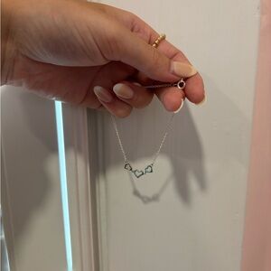 Pura Vida silver heart anklet/bracelet